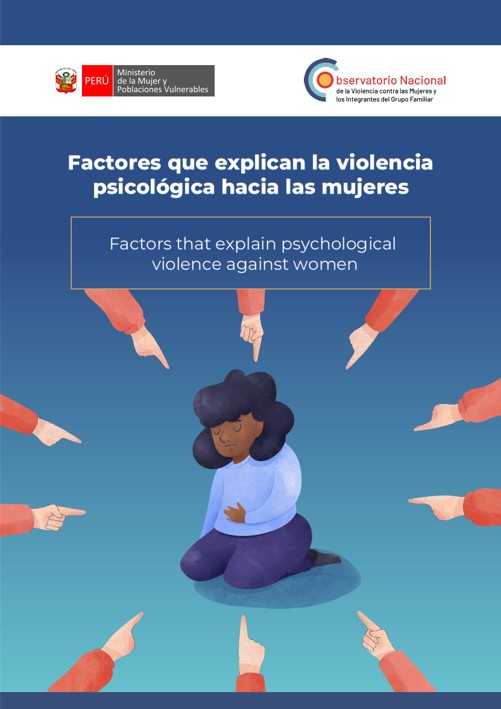 Portada de Factores que explican la violencia psicológica hacia las mujeres. MIMP, febrero de 2026.